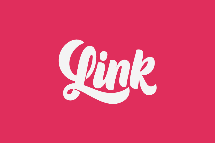 Logotype for LINK Bloggers Meeting developed at KOBU Agency.