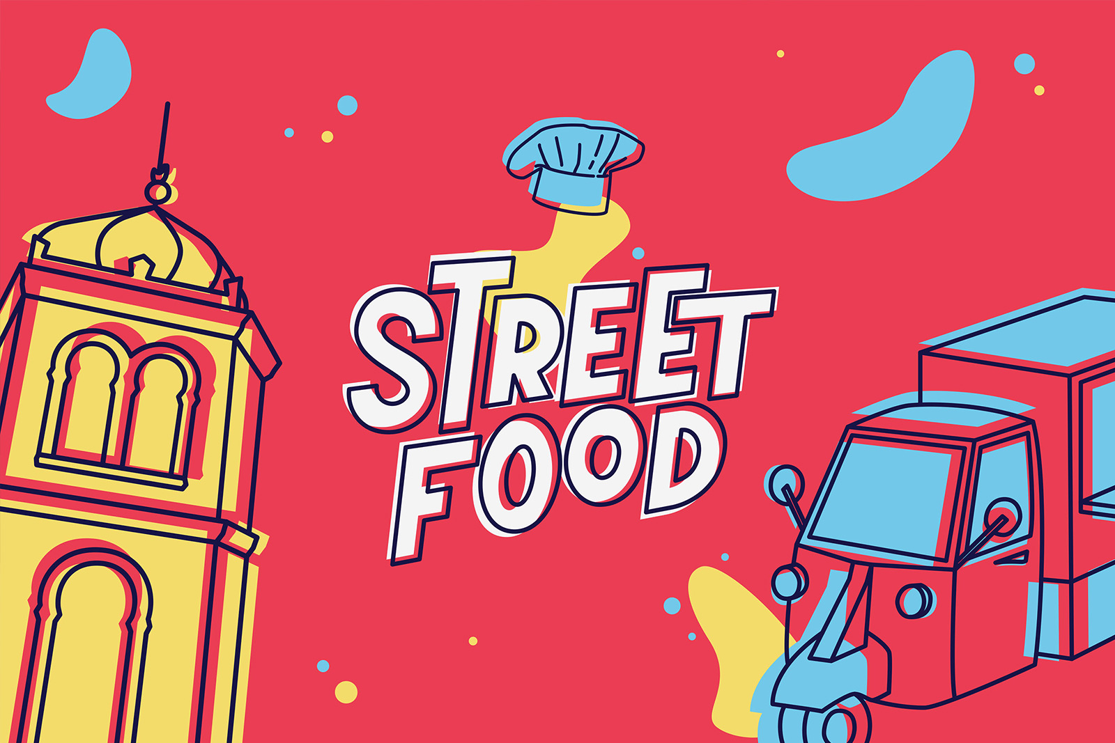 "Street Food" Algarve Chefs Week brand visuals