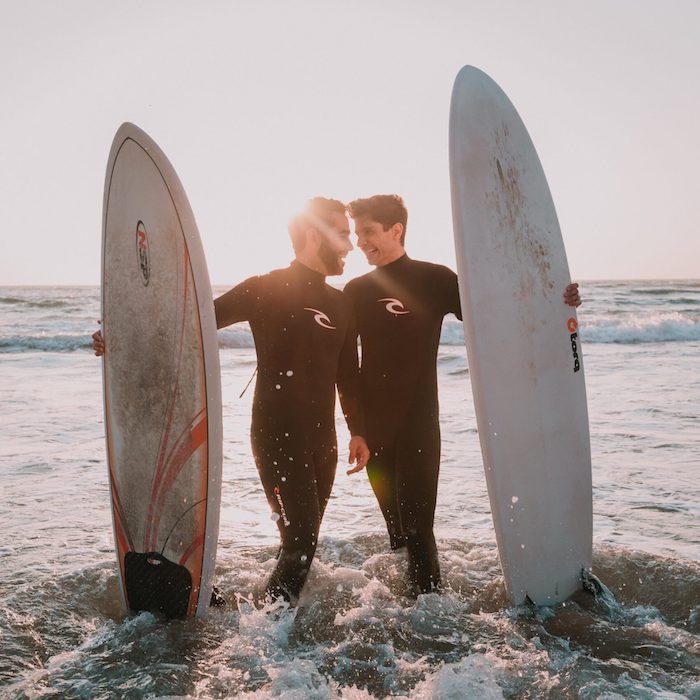 Preview for the Proudly Portugal Case Study featuring a gay couple of surfers