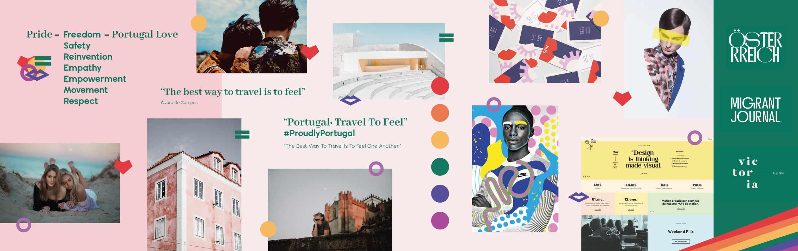 Visual landscape test for the Proudly Portugal brand.