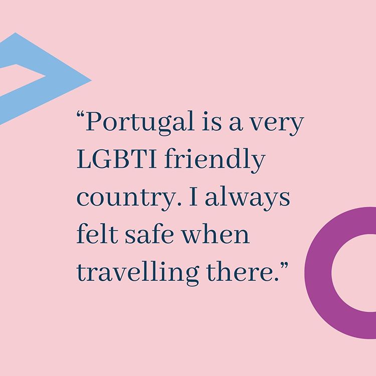 A selection of testimonials from LGBTQ+ when describing their experience of Portugal.