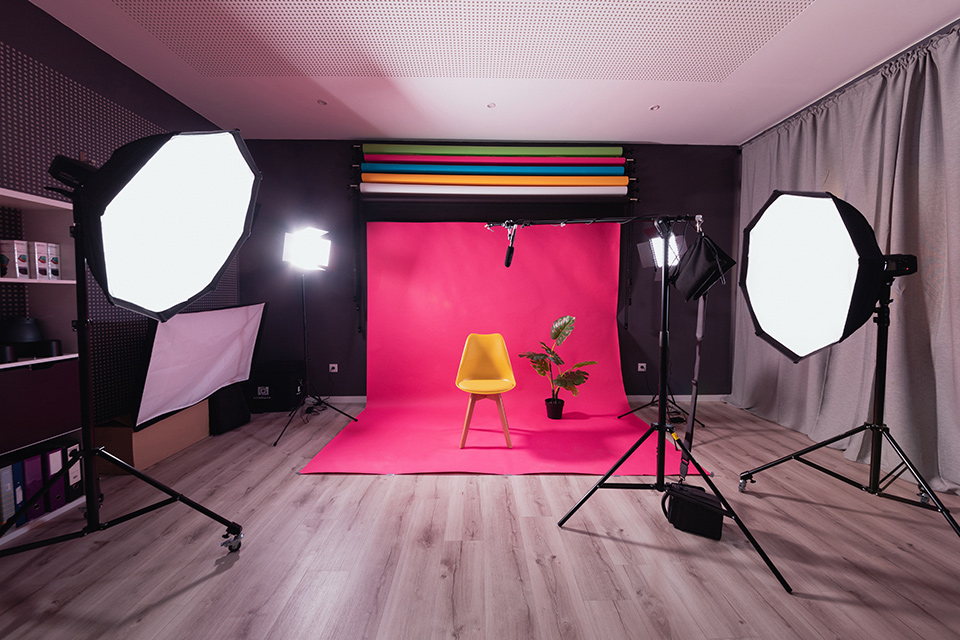 KOBU Photon studio setup for interview