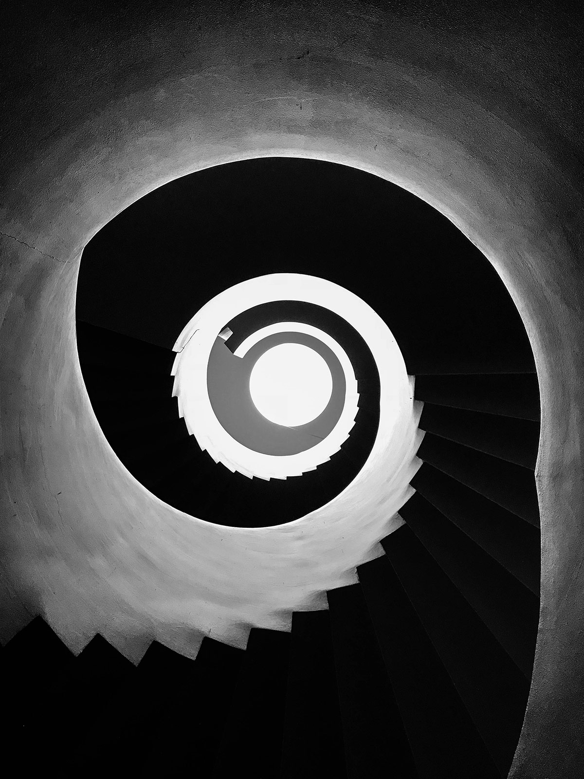 A spiral pathway of self discovery.