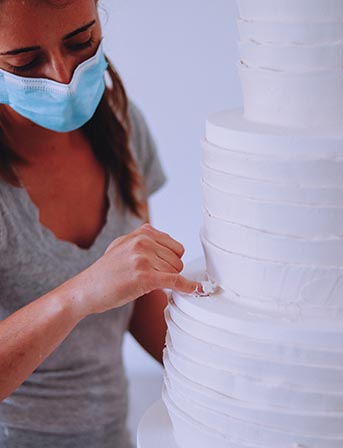 Ofelia de Souza wedding cake making-of from a commercial film shoot by KOBU Creative Agency