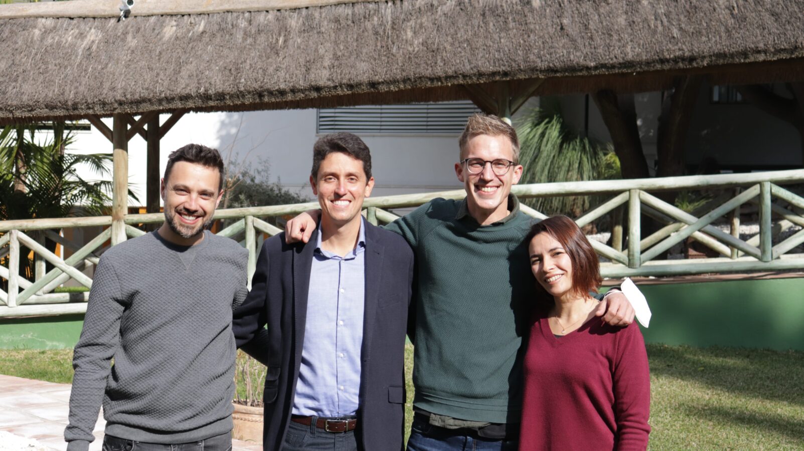 KOBU meets Facialteam: Nuno, Gabriel, Simon and Isabel during a meeting in Marbella, Spain